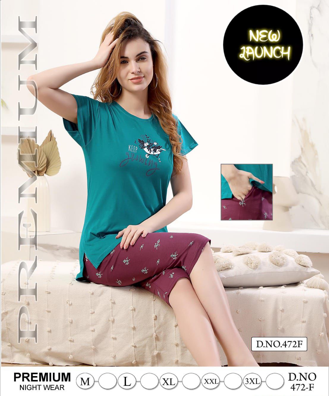 Summer Special Capri Vol D472 Night Suits Catalog
